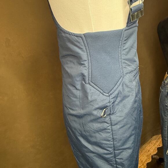 Vintage 1980s Swing West Women’s Blue Insulated Ski Overalls Made in USA Size 10 - Picture 3 of 11